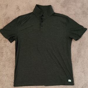 Vuori Mens Olive Green Polo Sz L